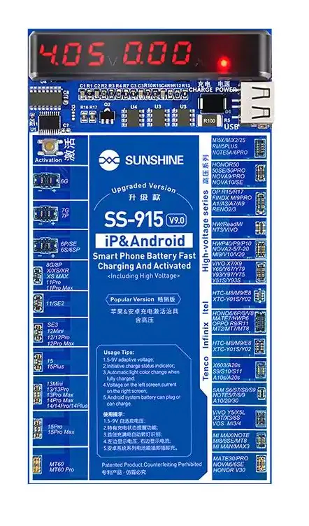 Sunshine SS-915 Smartphone Battery Fast Charging Activation