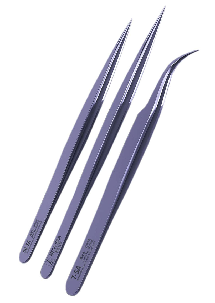 Mega-iDea Nonmagnetic Stainless Steel Tweezer