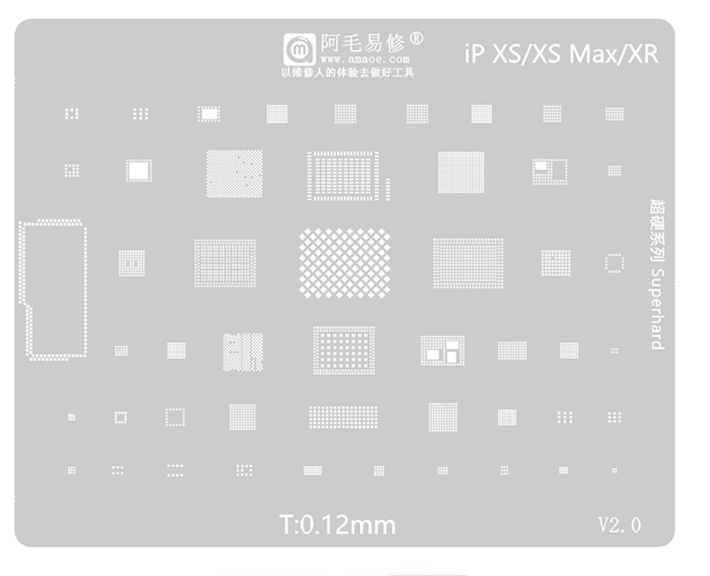 AMaoe BGA Reballing Stencil Template for iPhone 6-16ProMax