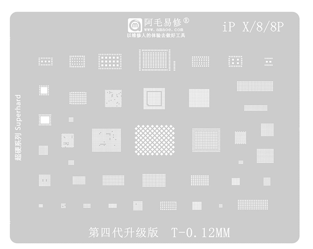 AMaoe BGA Reballing Stencil Template for iPhone 6-16ProMax