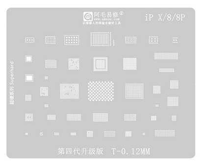 AMaoe BGA Reballing Stencil Template for iPhone 6-16ProMax